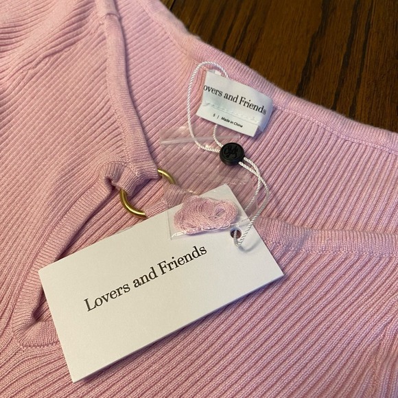 NWT Lovers & Friends Hera Bodycon Off-shoulder Dress Lavender Women's Sz S - Picture 3 of 8